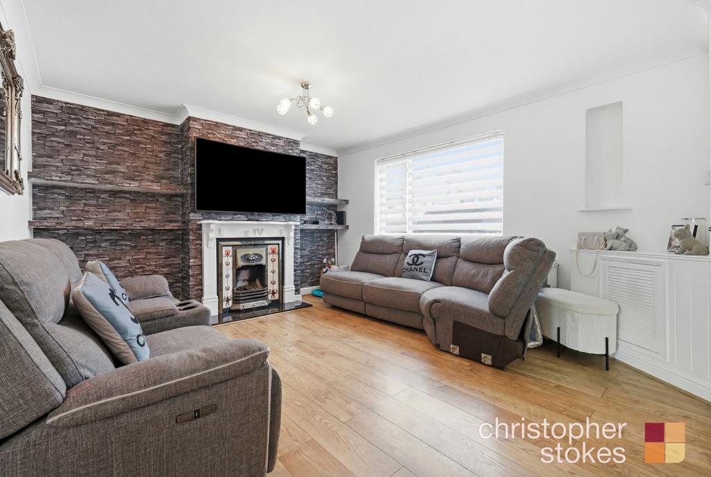Living room, fireplace