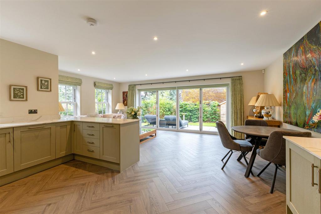 Open-plan living area, open plan living