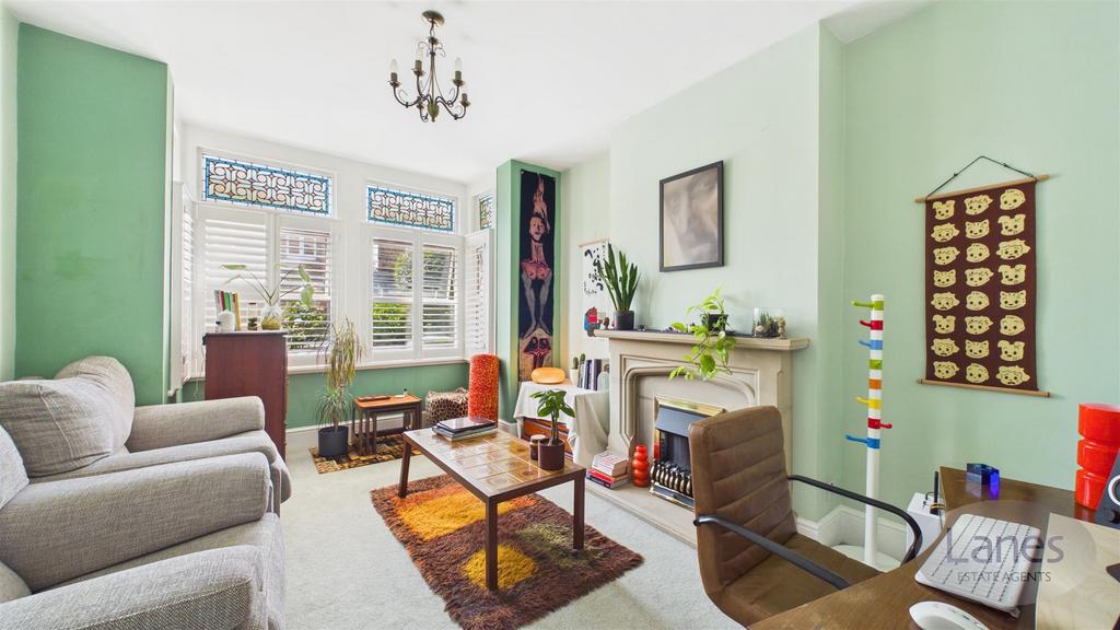Living room, fireplace
