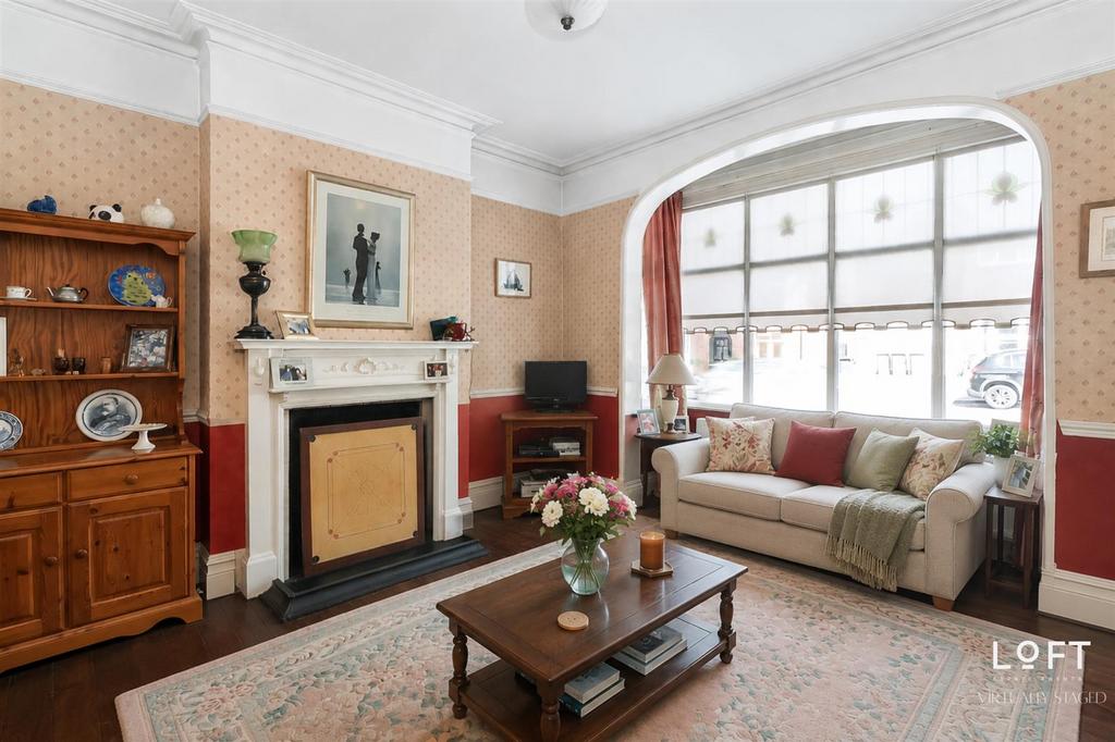 Virtually Staged Reception Room