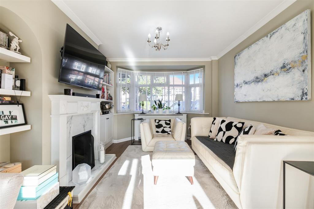 Living room, fireplace