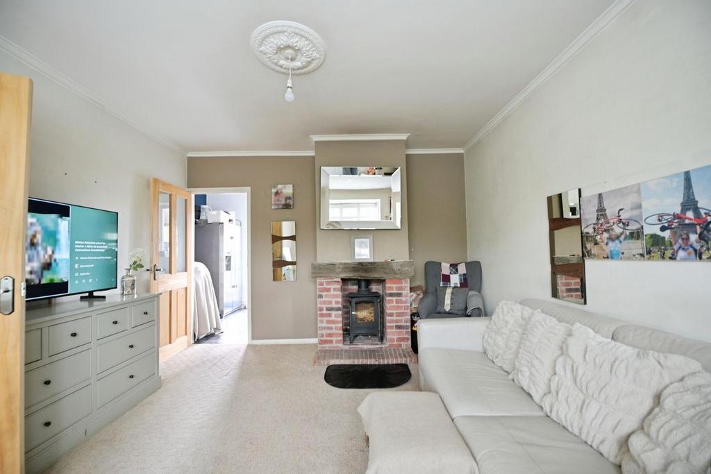 Living room, fireplace
