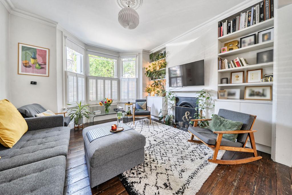 Living room, fireplace