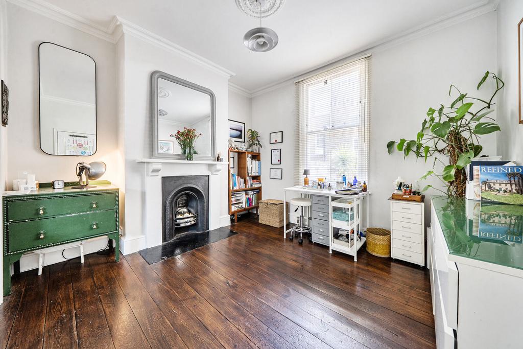 Living room, fireplace
