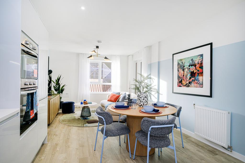 Open-plan living area, open plan living
