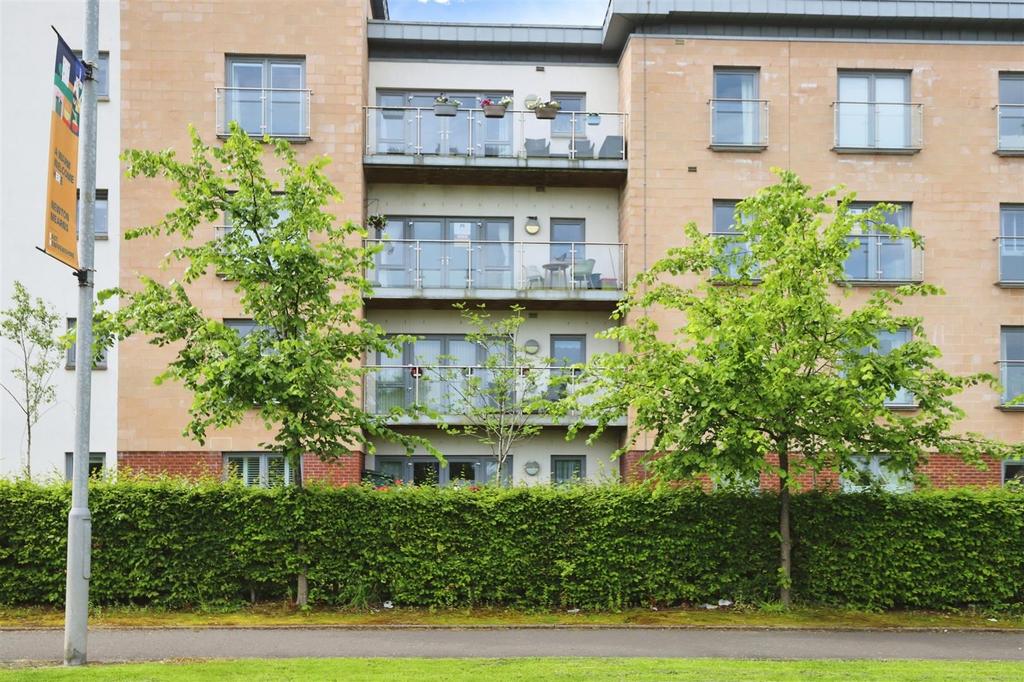 Apartment building facade, block of apartments