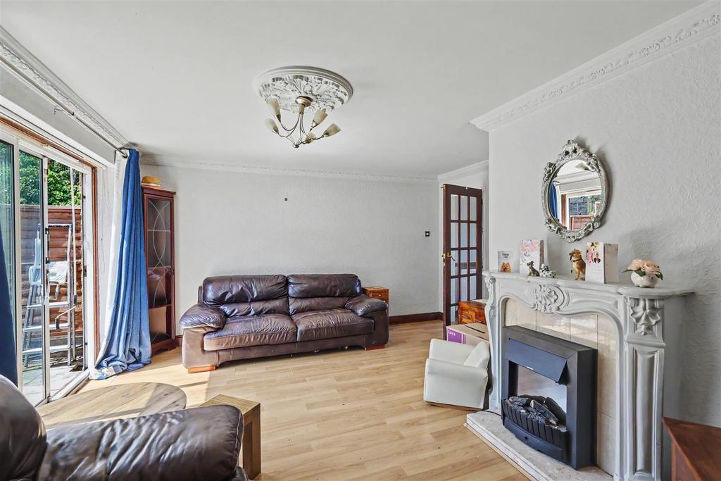 Living room, fireplace