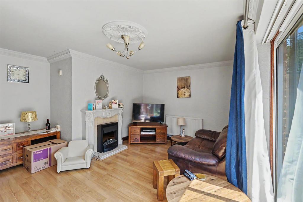 Living room, fireplace