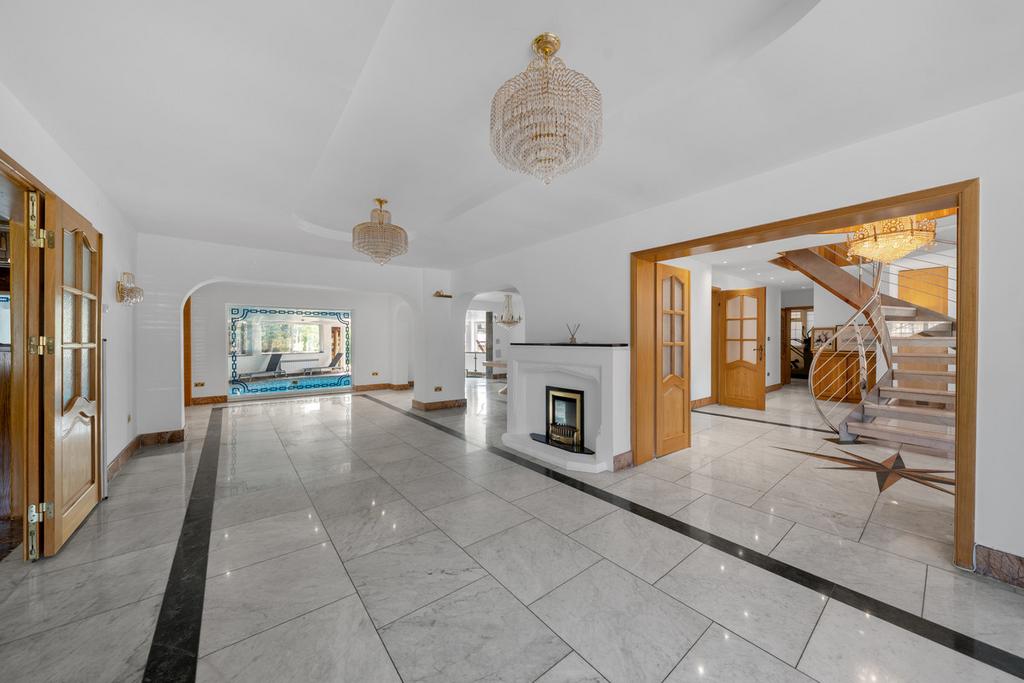 Reception room, fireplace