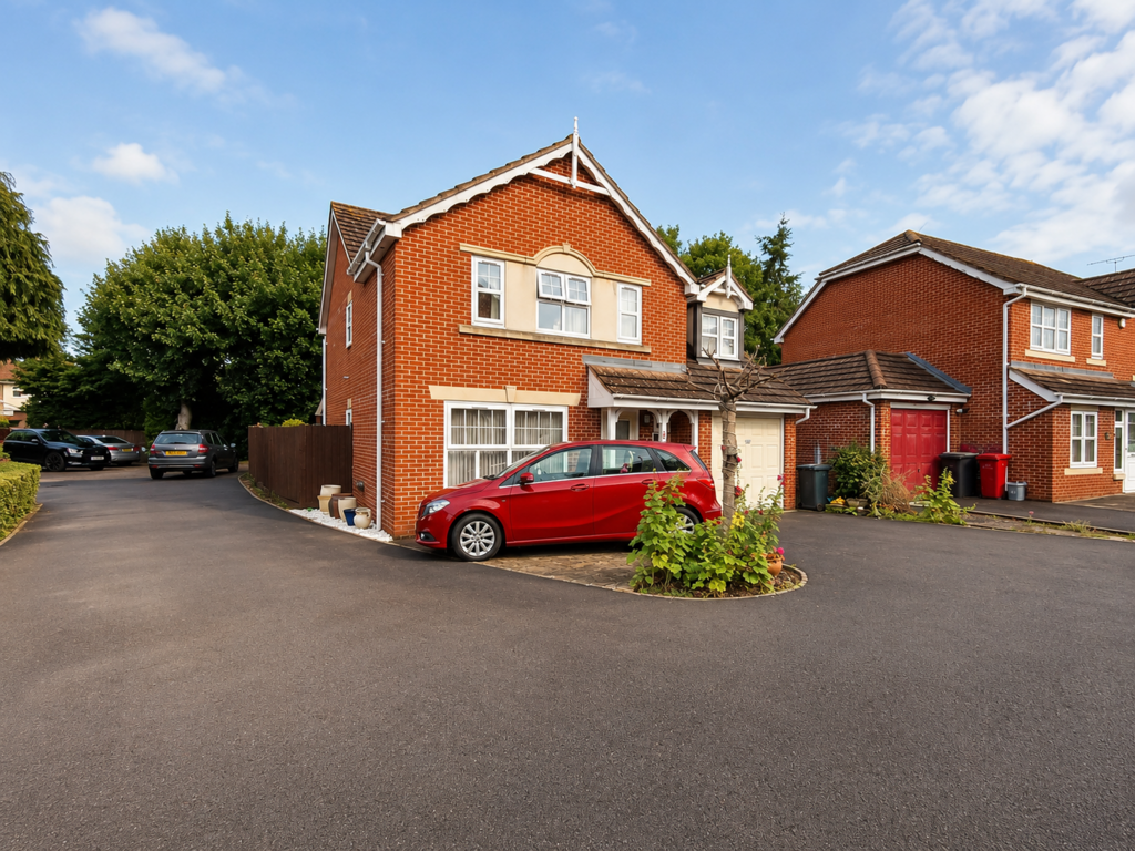 House exterior, off-street parking