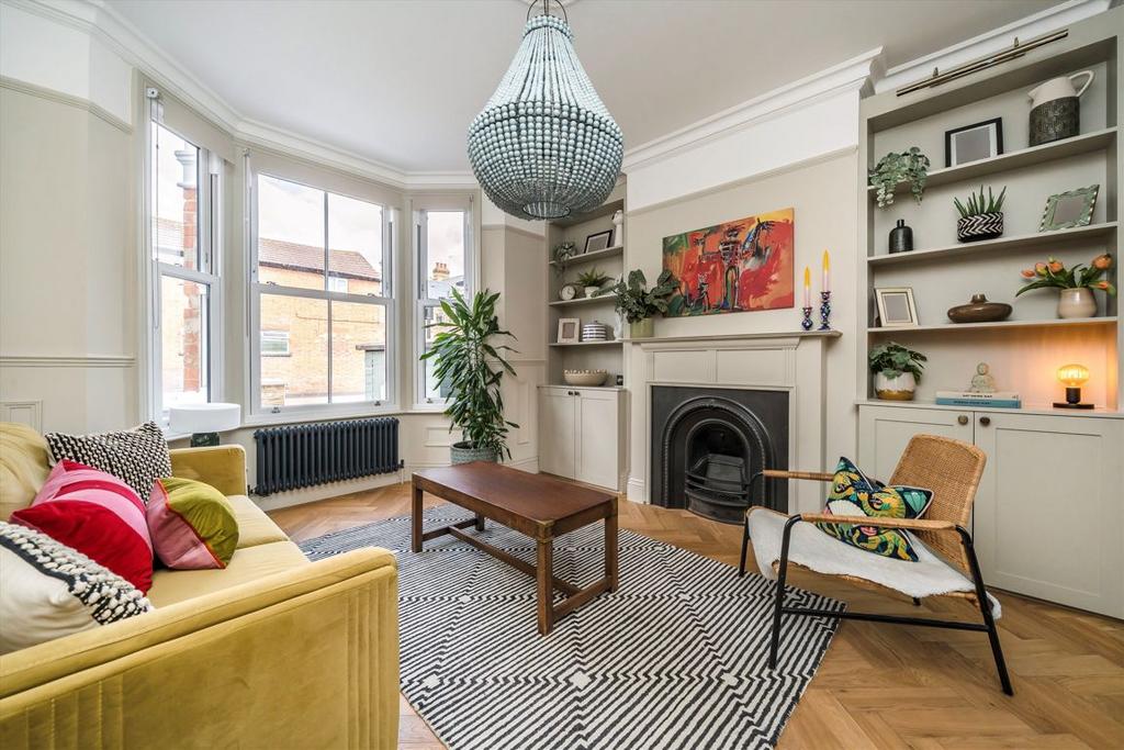 Living room, fireplace