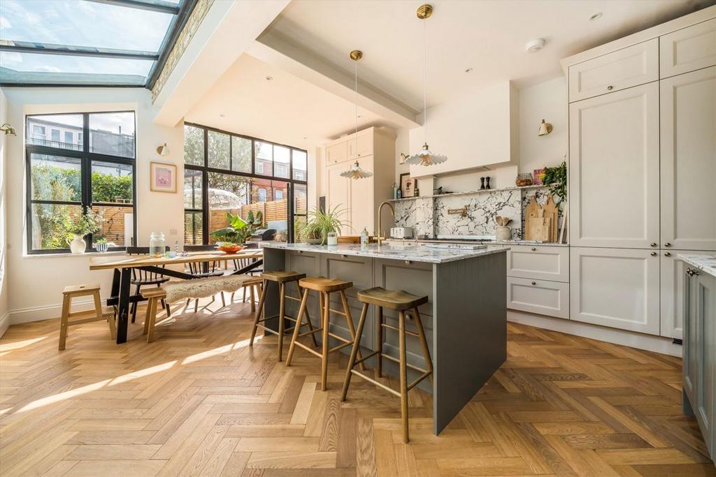 Open-plan living area, open plan living