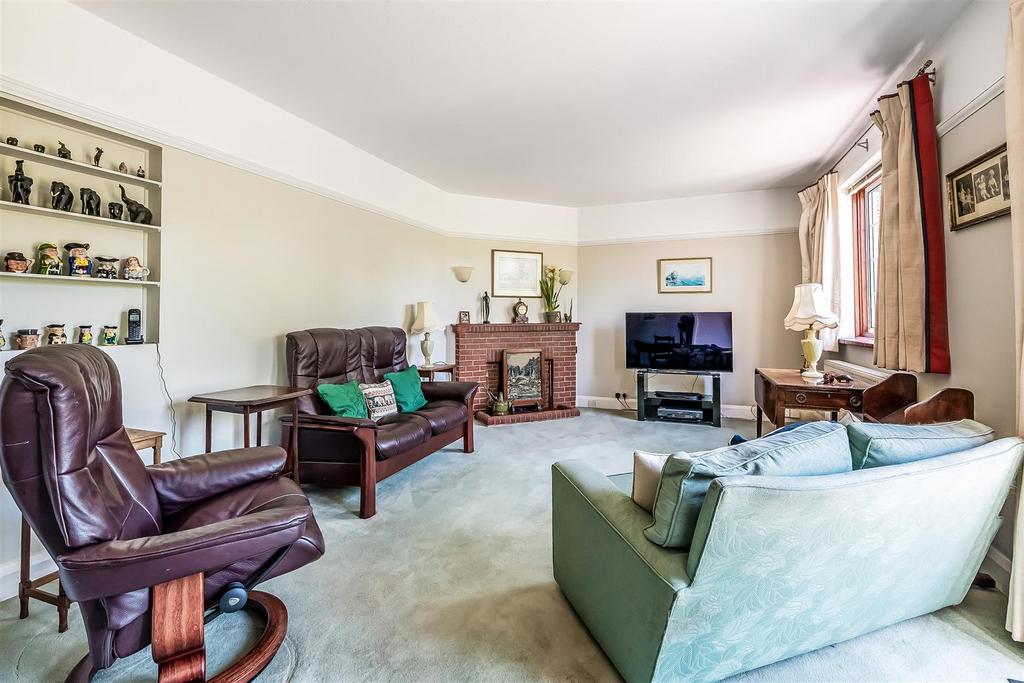 Living room, fireplace