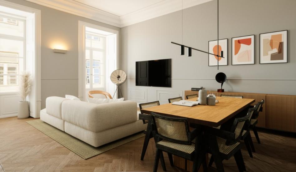 Open-plan living area, open plan living