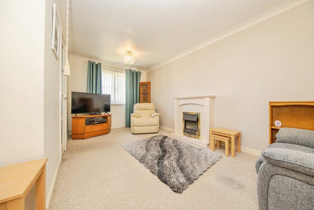 Living room, fireplace