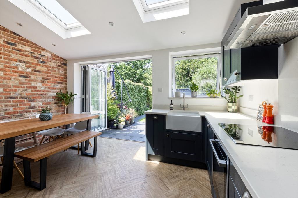 Open-plan living area, open plan living