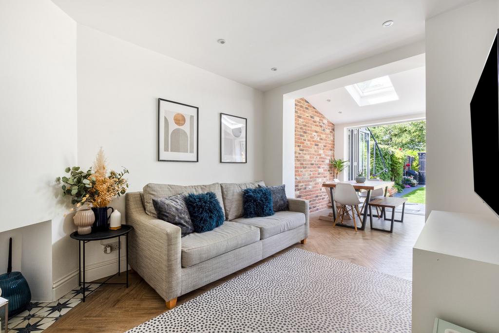 Open-plan living area, open plan living