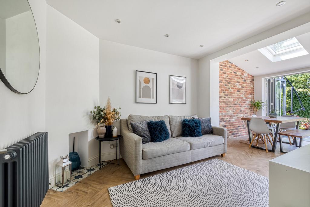 Open-plan living area, open plan living
