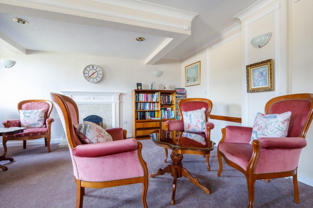Reception room, fireplace