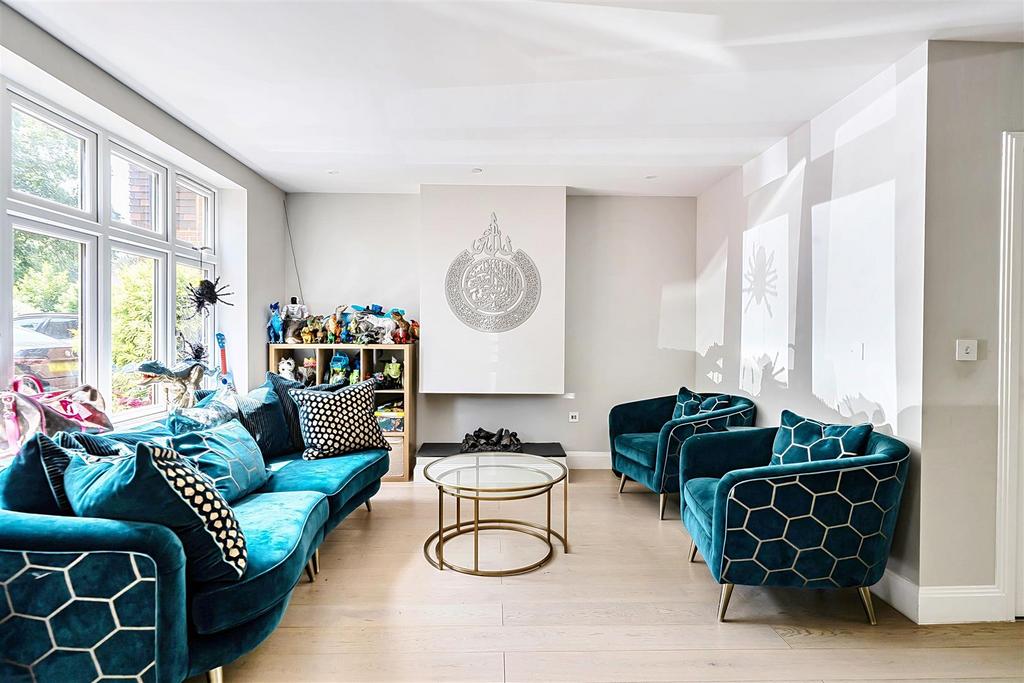 Living room, fireplace