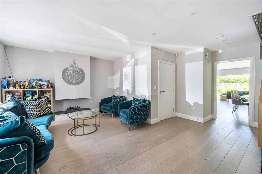 Living room, fireplace