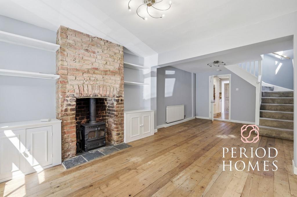 Living room, fireplace