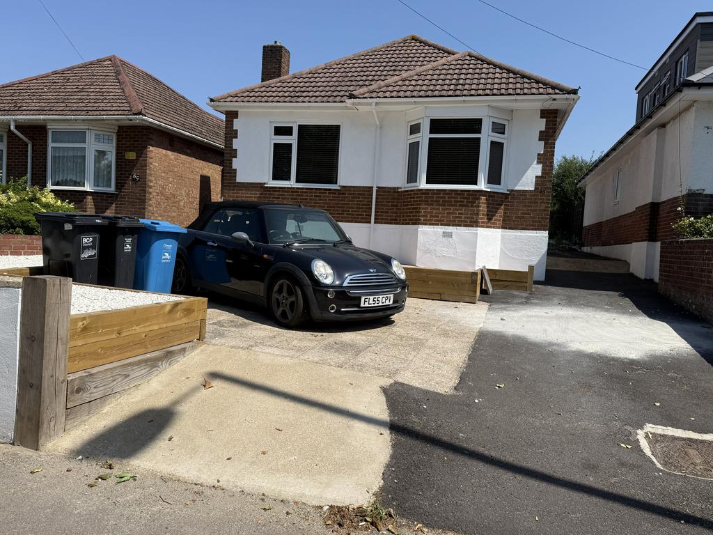 House exterior, off-street parking