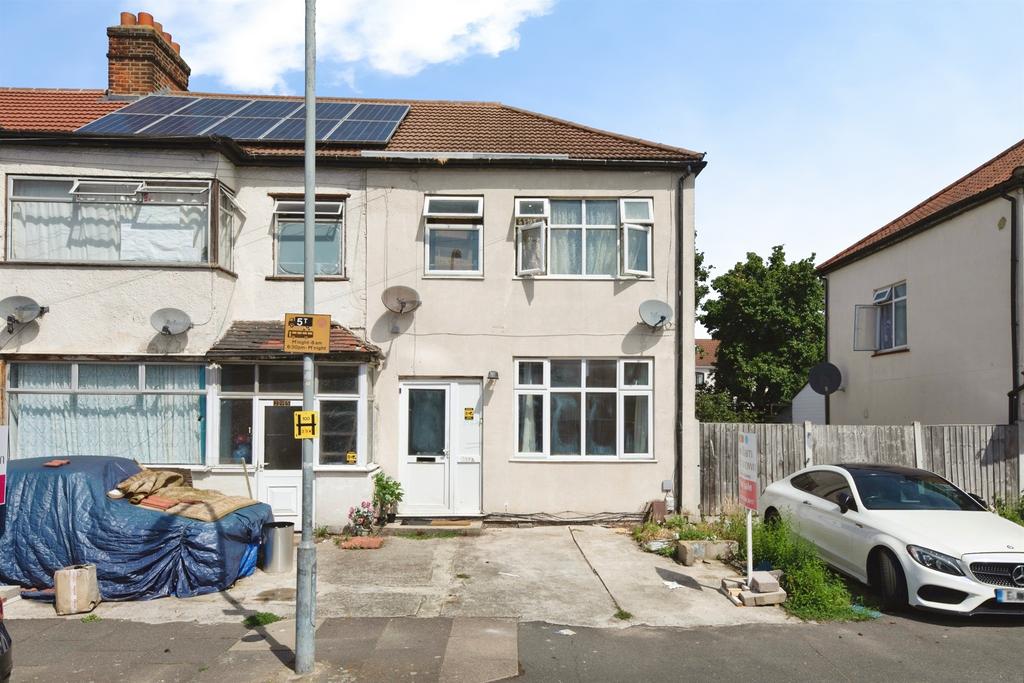 House exterior, solar panels