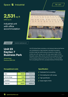 Warehouse to rent, Aintree Rd Pershore WR10 2JN