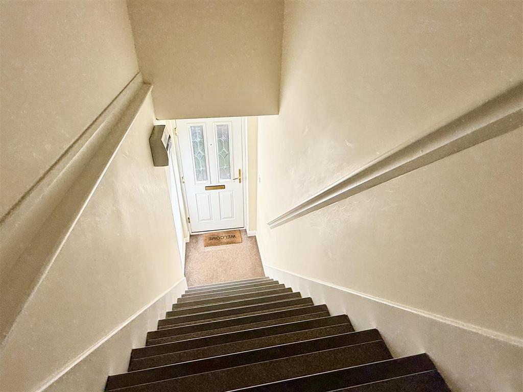 Private entrance and stairs