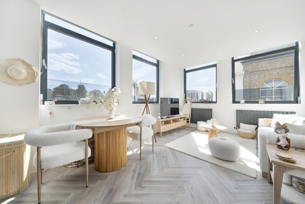 Open-plan living area, open plan living
