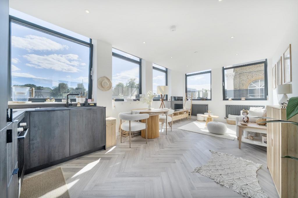 Open-plan living area, open plan living