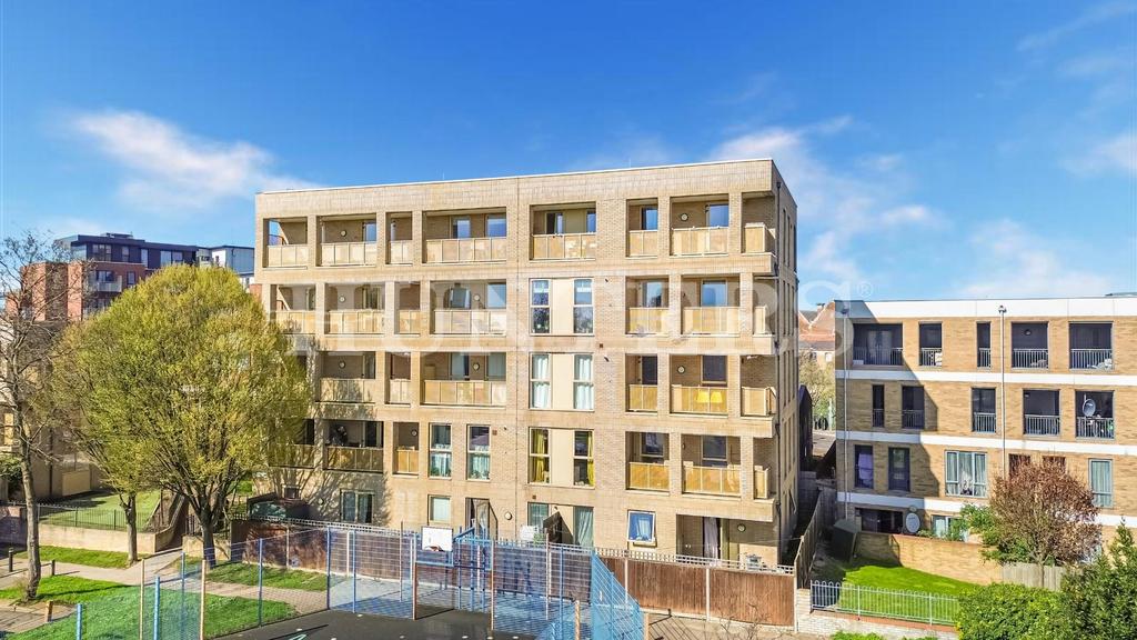 Apartment building facade, block of apartments