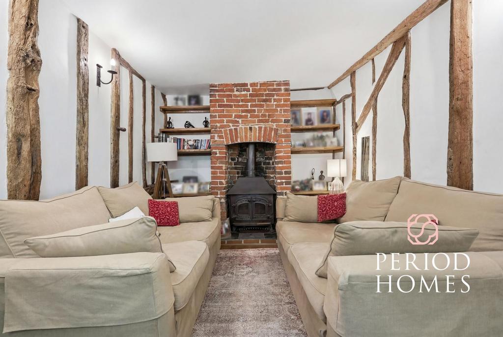 Living room, fireplace