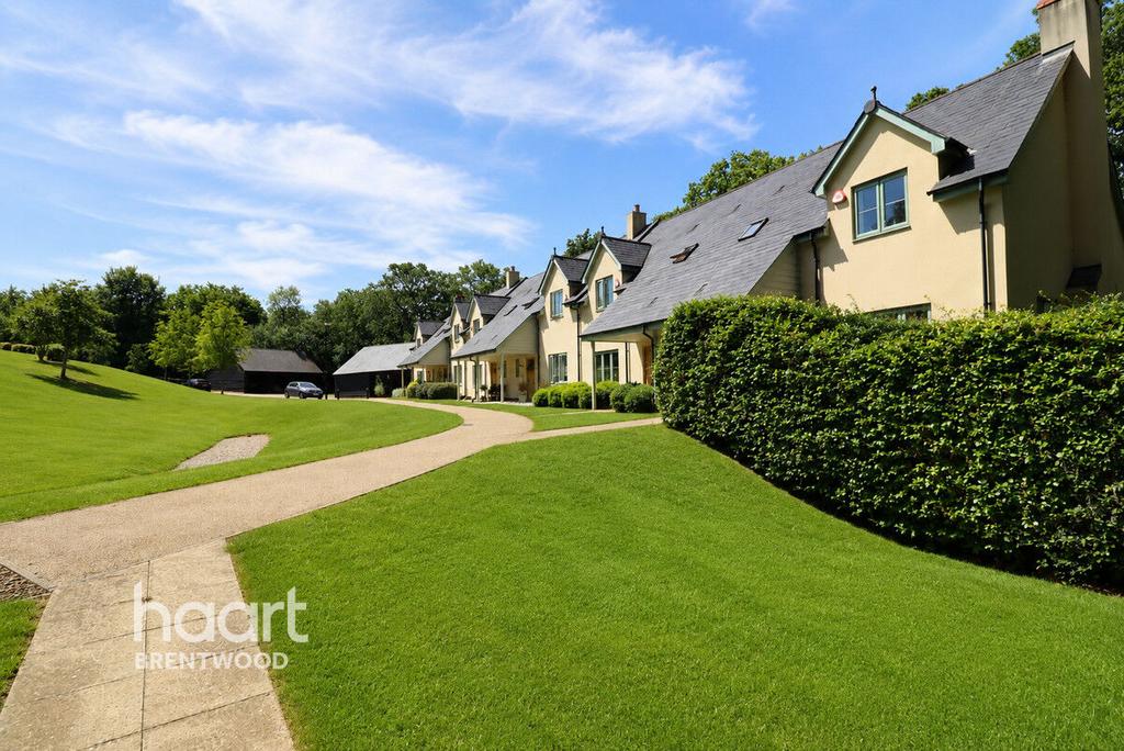 Street scene with property, garden