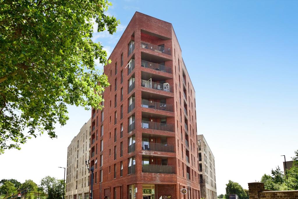 Apartment building facade, block of apartments