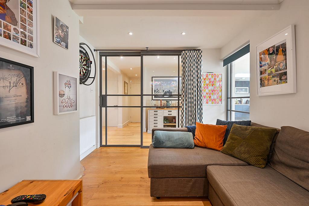 Open-plan living area, open plan living