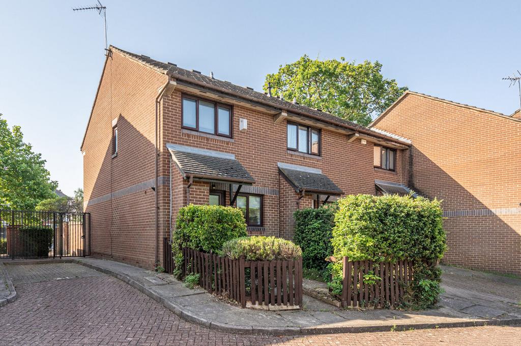 Semi-detached house exterior, driveway