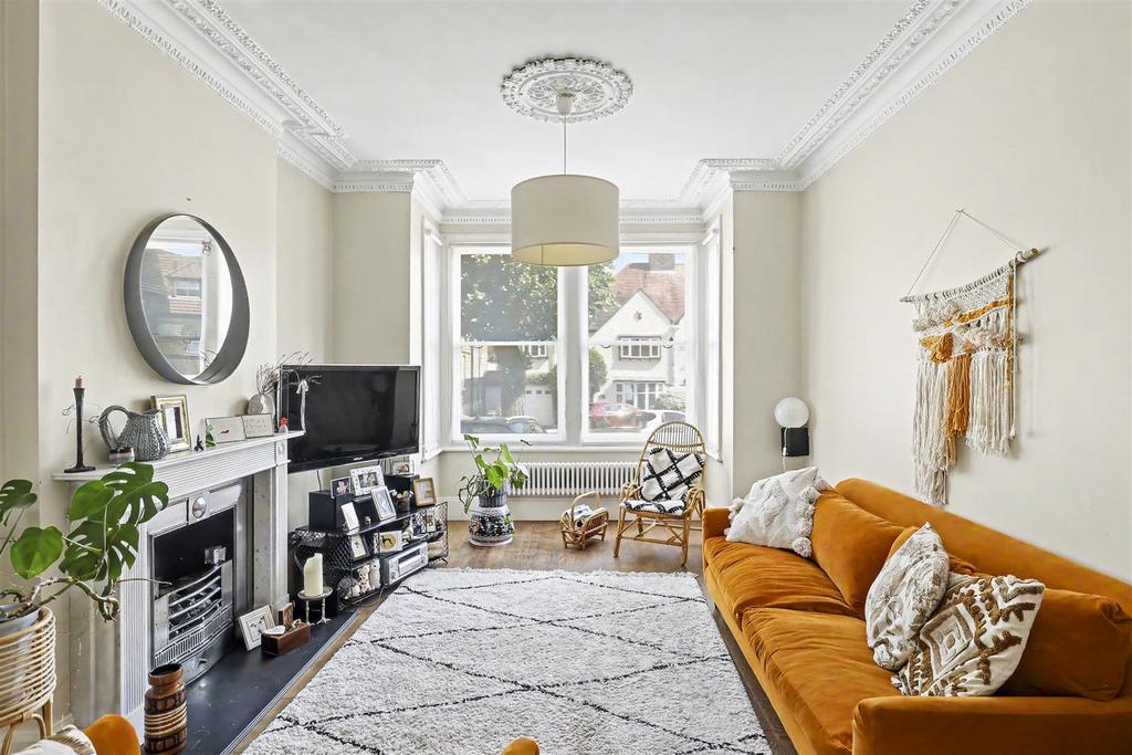 Living room, fireplace