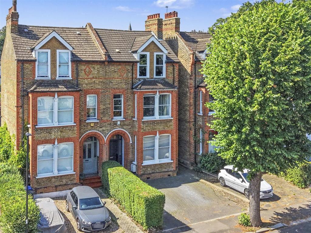 Semi-detached house exterior, driveway