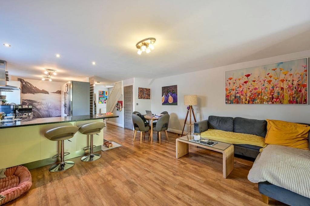 Open-plan living area, open plan living