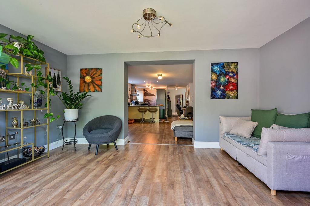 Open-plan living area, open plan living