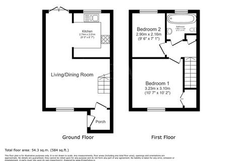 2 bedroom terraced house to rent, Wentworth Drive, Bishop's Stortford, Hertfordshire, CM23