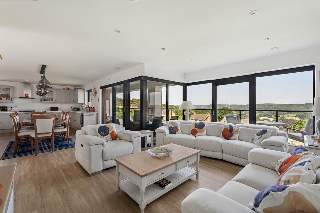 Open-plan living area, open plan living