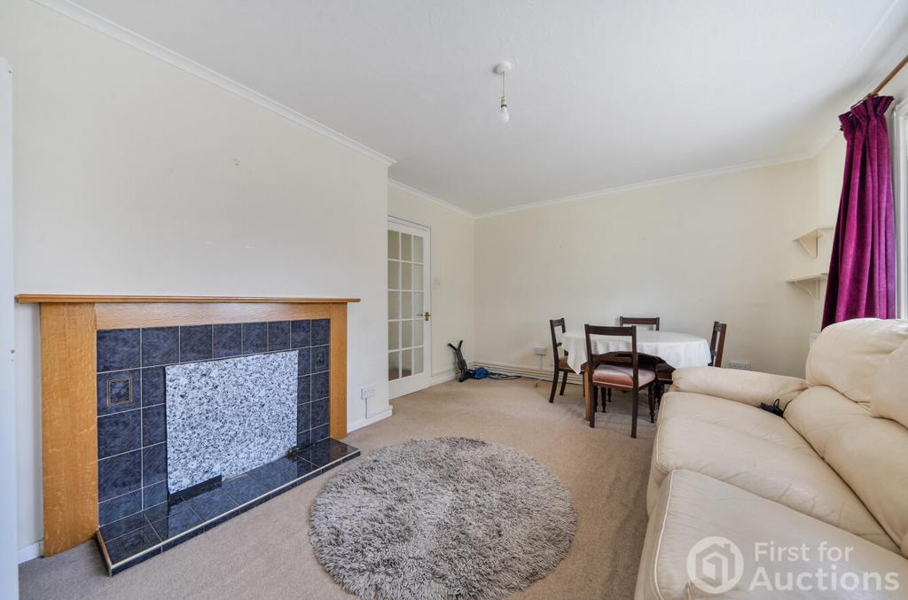 Living room, fireplace