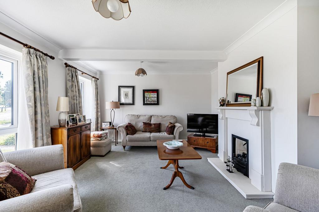 Living room, fireplace