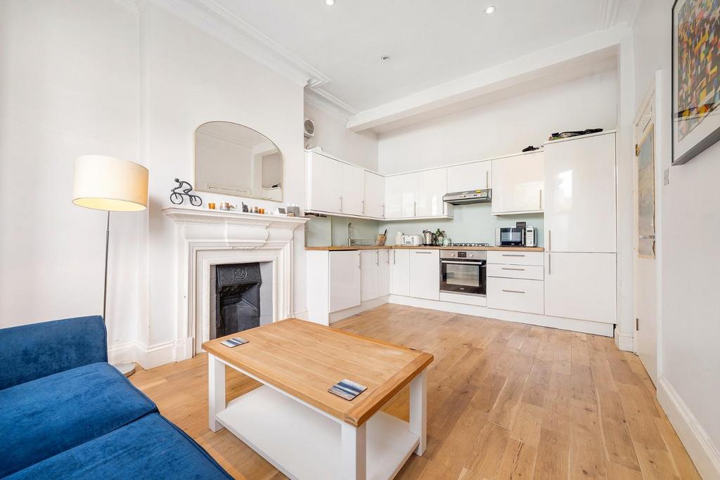Living room, fireplace