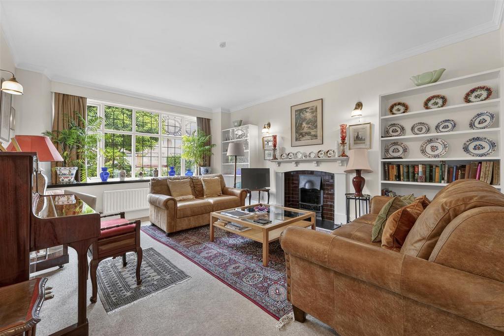 Living room, fireplace