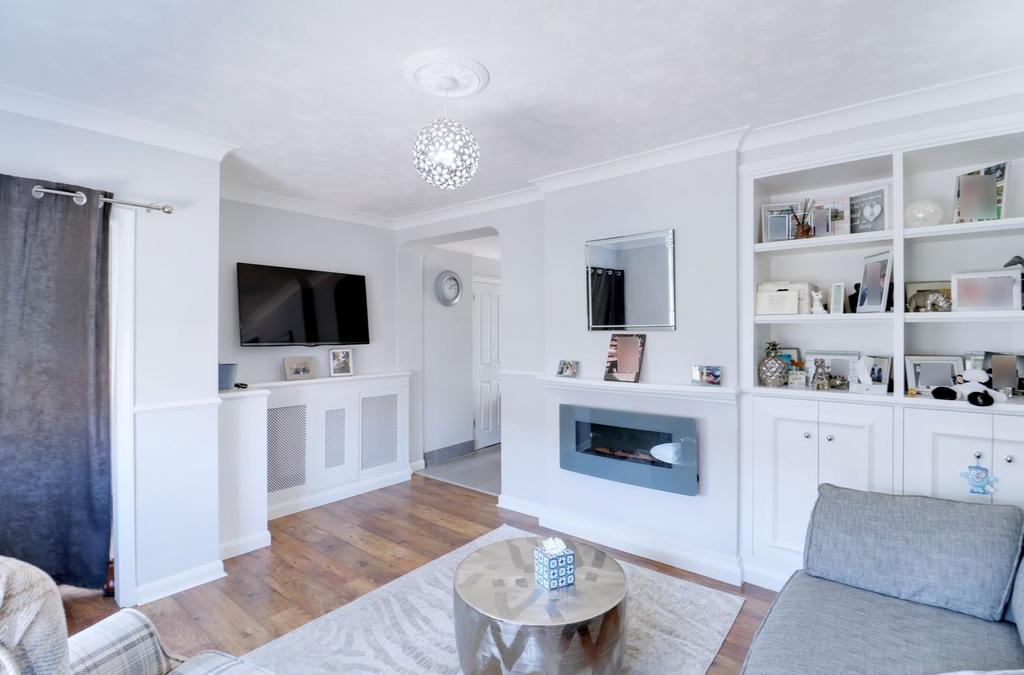 Living room, fireplace