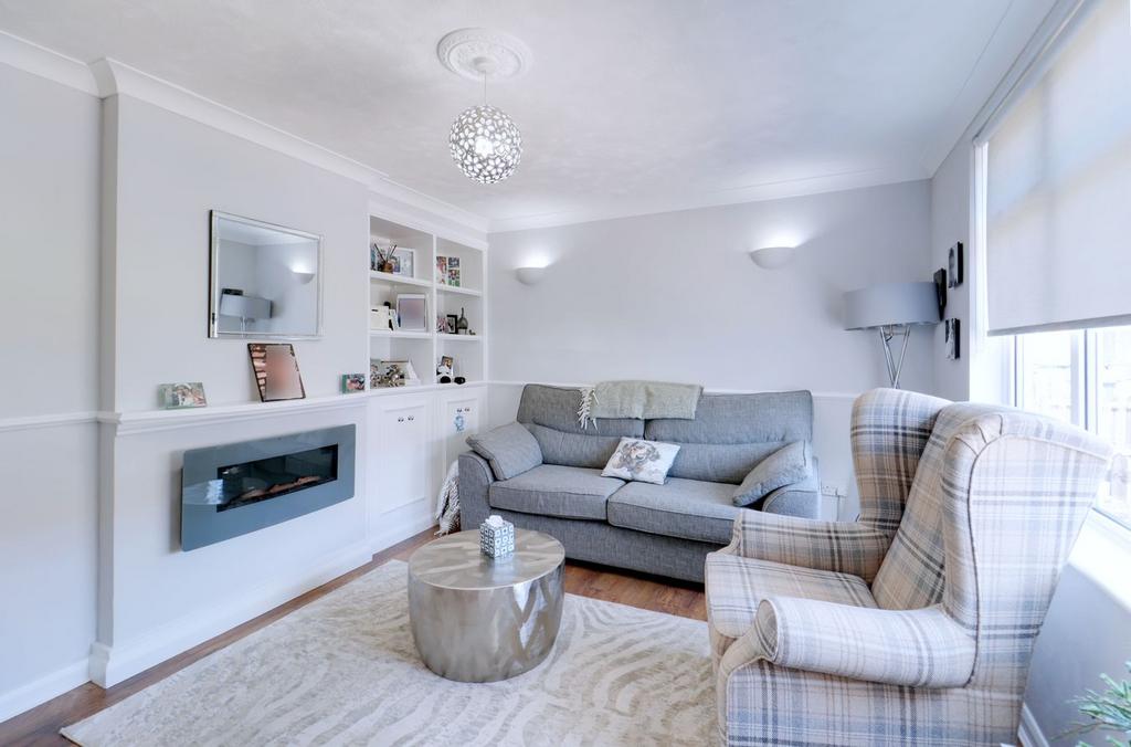 Living room, fireplace